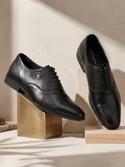 Hush Puppies - Black Men's Formal Lace-Up Oxfords