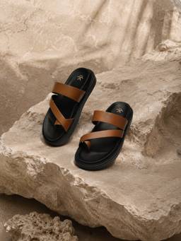 WROGN - Brown Acorn Stride Sandals