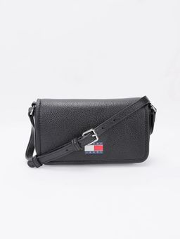 Tommy Hilfiger - Solid Black Pu Sling Bag