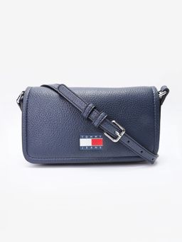 Tommy Hilfiger - Solid Navy Blue Pu Sling Bag