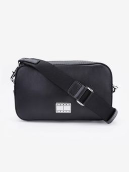 Tommy Hilfiger - Solid Black Pu Crossbody Bag