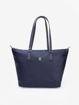 Tommy Hilfiger - Solid Blue Nylon Tote Bag