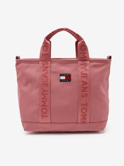 Tommy Hilfiger - Logo Pink Polyester Handbag with Detachable Strap