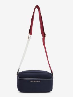 Tommy Hilfiger - Solid Navy Blue Polyamide Sling Bag