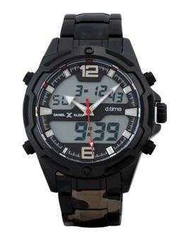 Daniel Klein - Analog-Digital Gunmetal Dial Men Watch- DK.1.12355-1