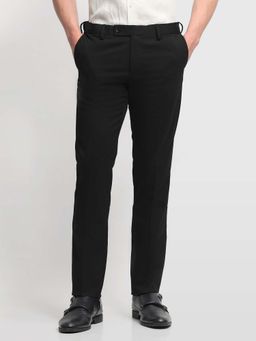 Arrow - Men's Hudson Straight Fit Super Black Trouser