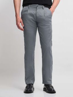 Arrow Sports - Men's Solid Hudson Straight Fit Trouser