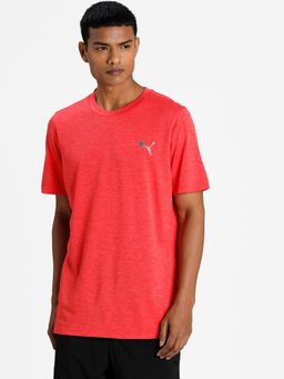 Puma - Train Favorite Heather Training Men Red T-Shirt