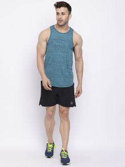CHKOKKO - Men Sea Green Tank Top with Shorts (Set of 2)