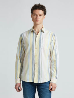 Pepe Jeans - Yellow Stripes Full Sleeve Shirt