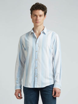 Pepe Jeans - Blue Stripes Full Sleeve Shirt