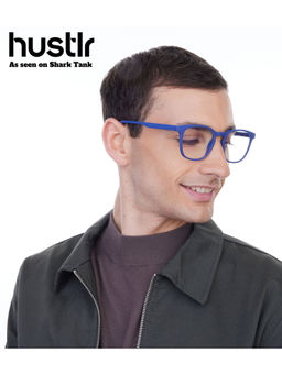 Lenskart Hustlr - Peyush Bansal Unisex Zero Power Computer Glasses-Midnight Blue