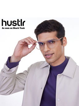 Lenskart Hustlr - Peyush Bansal Unisex Zero Power Computer Glasses-Salmon