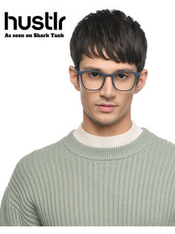 Lenskart Hustlr - Navy Blue Full Rim Dhaakad Hai Limited Edition Wayfarer Eyeglasses - LB-215822 (49)