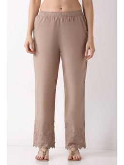 Biba - Women Nude Cotton Comfort Pant