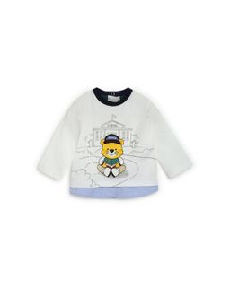 Chicco - Boys Off White Long Sleeve T-Shirt