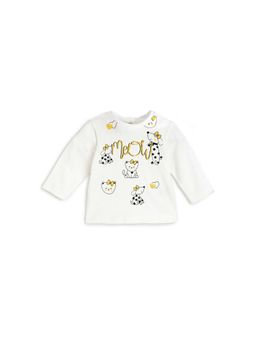 Chicco - Girls White Printed Long Sleeve T-Shirt