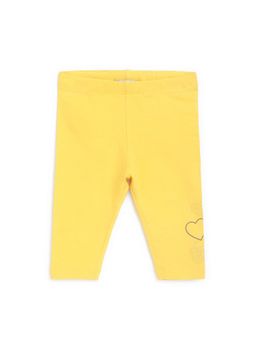 Chicco - Girls Medium Yellow Solid Leggings