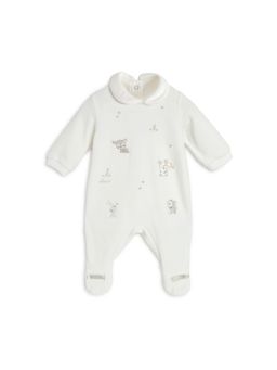 Chicco - Girls White Nappy Opening Rompers