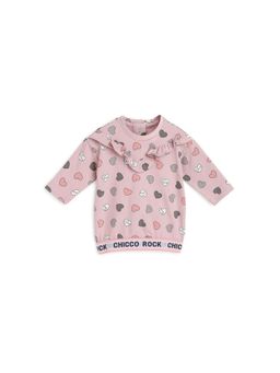 Chicco - Girls Medium Pink Long Sleeve Dress