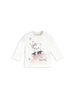 Chicco - Girls White Printed Long Sleeve T-Shirt