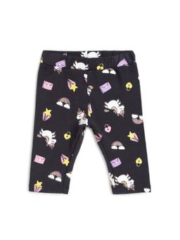 Chicco - Girls Black Printed Pant