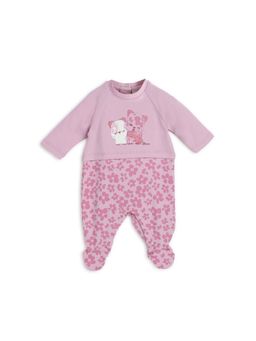 Chicco - Girls Medium Mauve Leg Opening Rompers