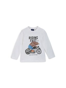 Chicco - Boys White Long Sleeve T-Shirt