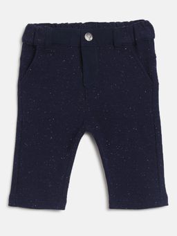 Chicco - Boys Navy Blue Solid Long Trouser