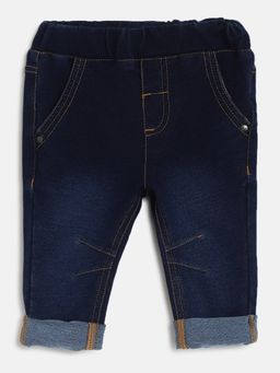 Chicco - Boys Navy Blue Solid Jeans