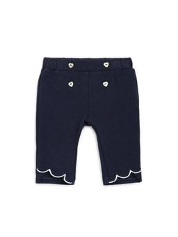 Chicco - Girls Navy Blue Solid Long Trouser