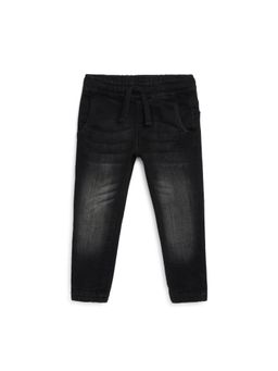Chicco - Boys Black Solid Long Jeans