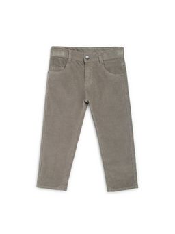 Chicco - Boys Medium Grey Solid Long Trouser