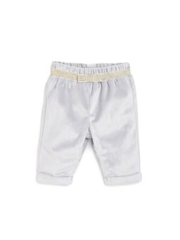 Chicco - Girls Light Grey Solid Long Pant