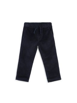 Chicco - Boys Navy Blue Solid Long Trouser
