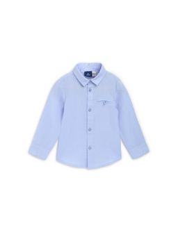 Chicco - Boys Light Blue Woven Long Sleeve Shirt