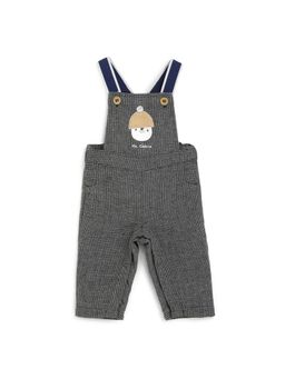 Chicco - Boys Medium Grey Checkered Long Dungaree