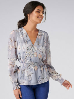 Forever New - Shiloh Wrap Shirred Waist Top