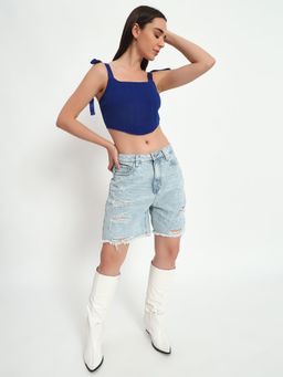 SUGERCANDY - Blue Internet Princess Corset Top