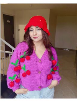 SUGERCANDY - Hanging Cherry Cardigan