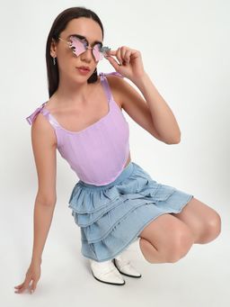 SUGERCANDY - Lilac Internet Princess Corset Top