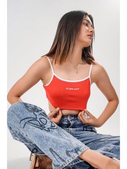 SUGERCANDY - Signature Red Crop Tee