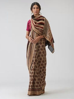 Fabindia - Cotton Silk Printed Sari