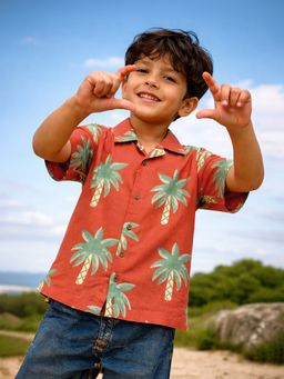 Somersault - Boys Printed Cotton Shirt
