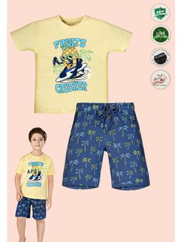 TRESNOVA - Boys Printed Cotton T-Shirt with Shorts