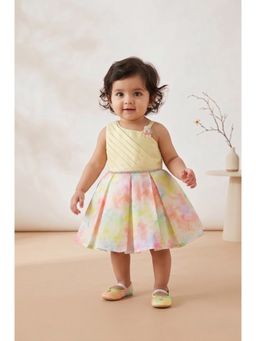 Blabber - Girls Tie & Dye Satin Dress with Booties