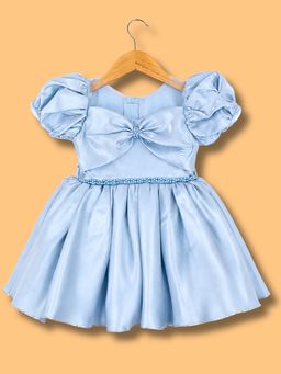 Blabber - Girls Solid/Plain Satin Dress