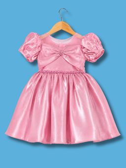 Blabber - Girls Solid/Plain Satin Dress