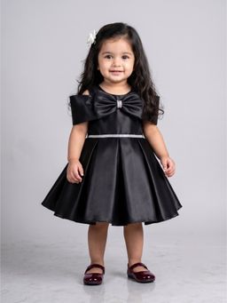 Blabber - Girls Solid/Plain Satin Dress