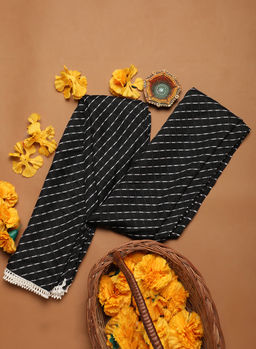 Lakshita - Black Leheriya Print Dupatta